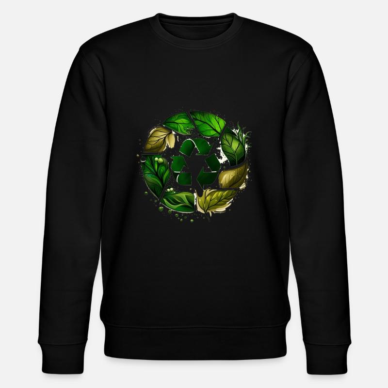 Reduce Reuse Recycle - Stanley/Stella Unisex Bio-Sweatshirt CHANGER - Schwarz