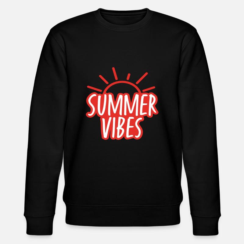 Summer Vibes - Stanley/Stella Unisex Bio-Sweatshirt CHANGER  - Schwarz