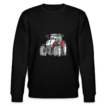 Cool Guys Driving Tractor Tractor Boys Kids - Sweat bio CHANGER Stanley/Stella Unisexe - noir - Devant - Nik (191cm) & Marisol (170cm)