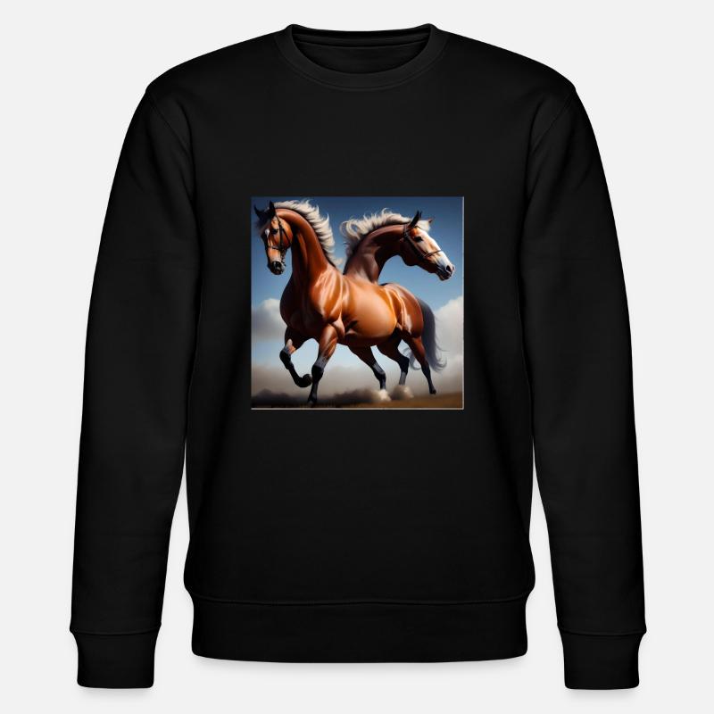 Chemise Wild Horses - Sweat bio CHANGER Stanley/Stella Unisexe - noir