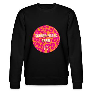 Schrödingers Grrrl Verbrecher Verlag - Stanley/Stella Unisex Bio-Sweatshirt CHANGER  - Schwarz - Vorne - Nik (191cm) & Marisol (170cm)