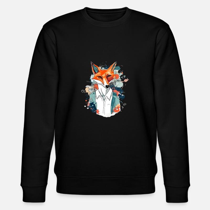 Chenapan fox - Stanley/Stella CHANGER Unisex Organic Sweatshirt - black