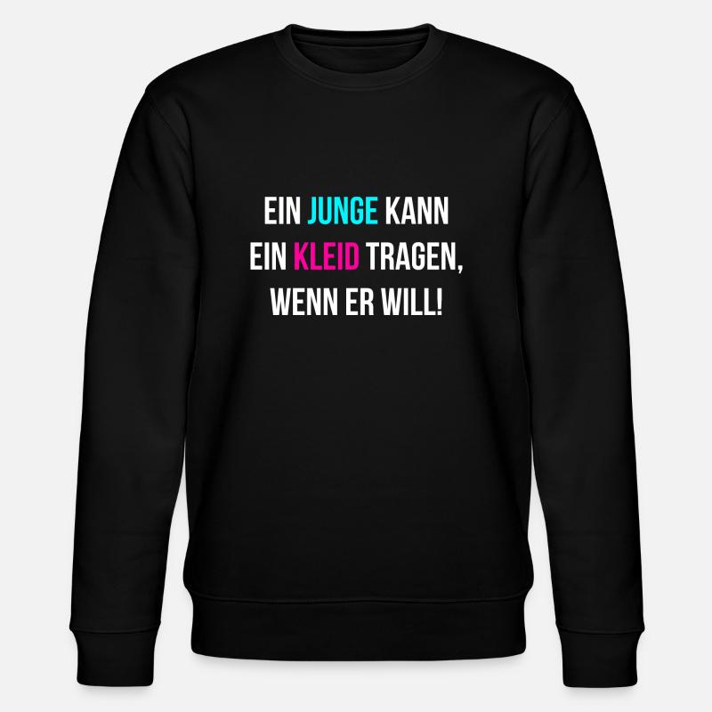 Gleichberechtigung Pride glücklich - Stanley/Stella Unisex Bio-Sweatshirt CHANGER  - Schwarz