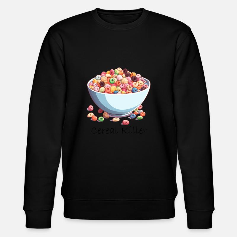 Cereal Killer - Stanley/Stella Unisex Bio-Sweatshirt CHANGER  - Schwarz