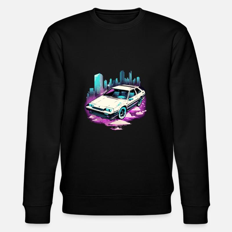 Silberpfeil-Auto - Stanley/Stella Unisex Bio-Sweatshirt CHANGER  - Schwarz