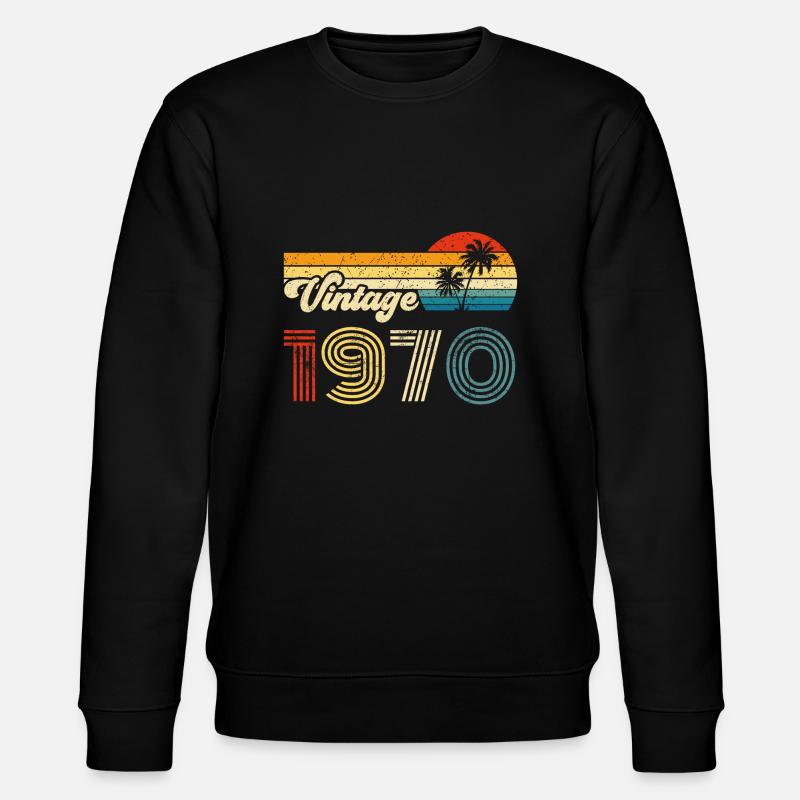 Millésime 1970 - Sweat bio CHANGER Stanley/Stella Unisexe - noir
