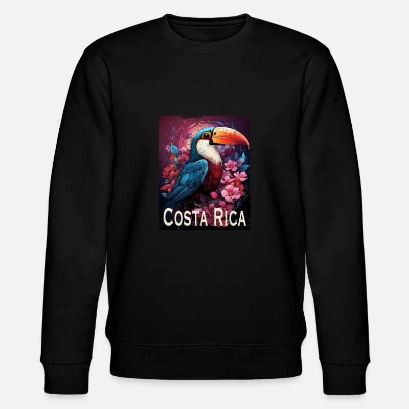 Costa Rica retro style - Stanley/Stella Unisex Bio-Sweatshirt CHANGER  - Schwarz