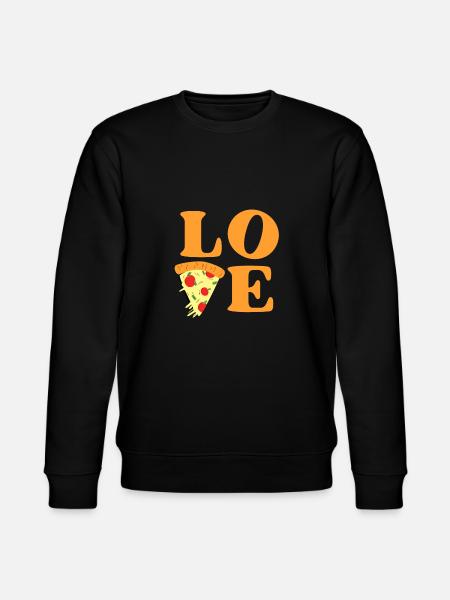 Love pizza - Stanley/Stella CHANGER Unisex Organic Sweatshirt - black