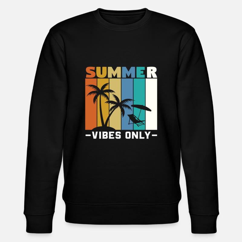 Summer Vibes Only - Stanley/Stella Unisex Bio-Sweatshirt CHANGER  - Schwarz