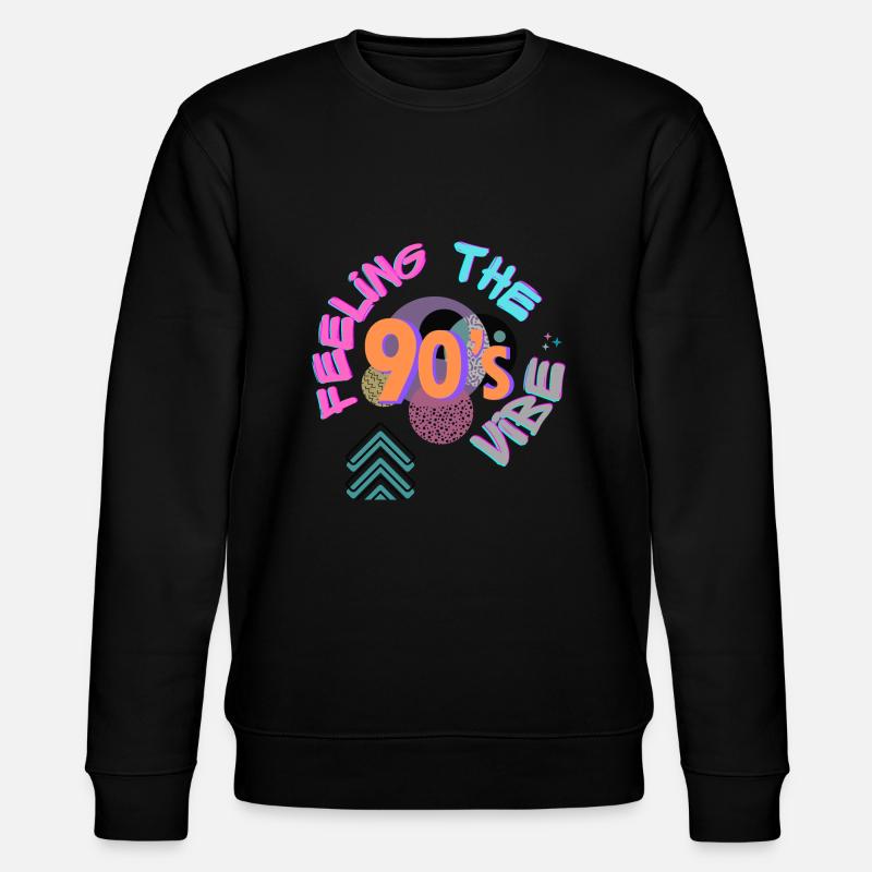 Feeling the 90's vibe - Stanley/Stella Unisex Bio-Sweatshirt CHANGER  - Schwarz