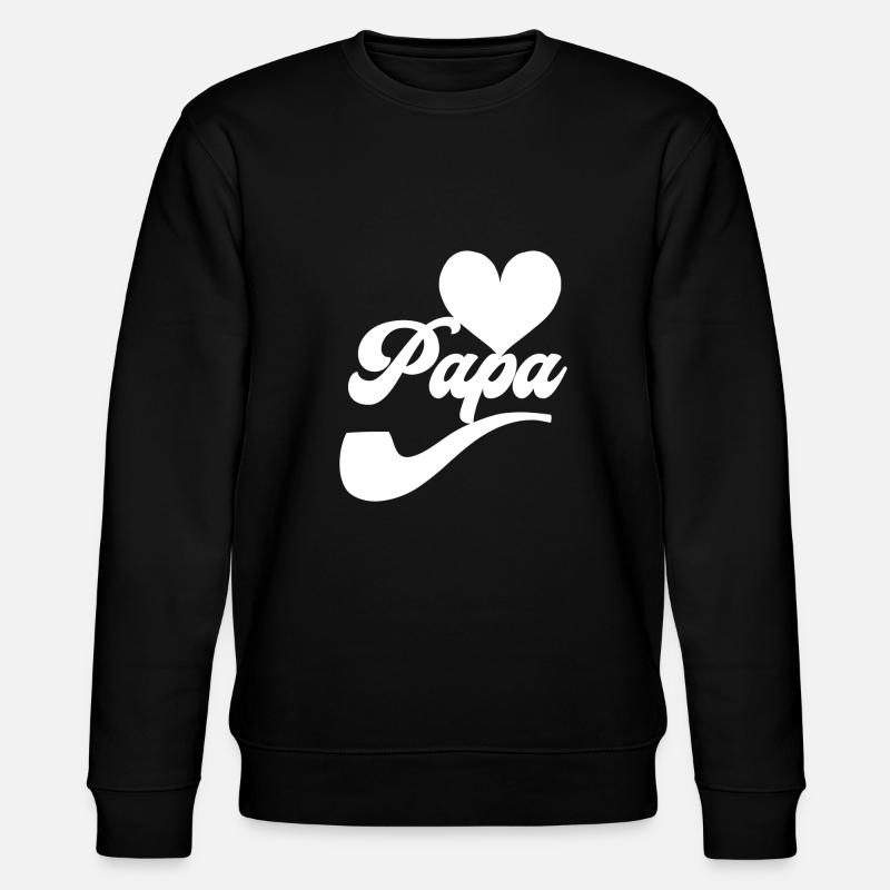 I love dad - Stanley/Stella CHANGER Unisex Organic Sweatshirt - black
