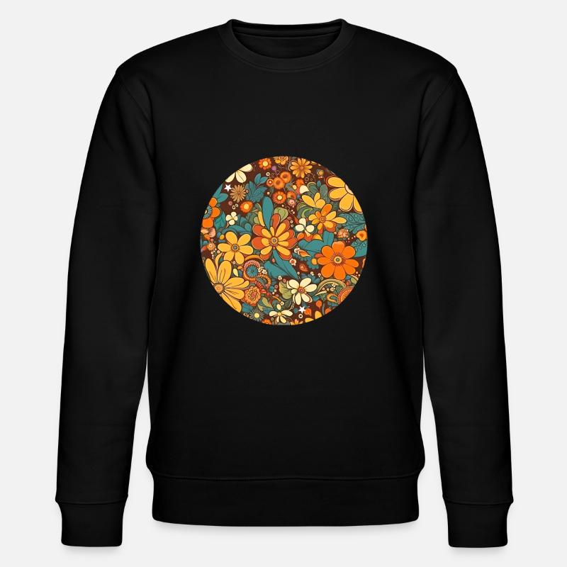 Flower Power - Stanley/Stella Unisex Bio-Sweatshirt CHANGER - Schwarz