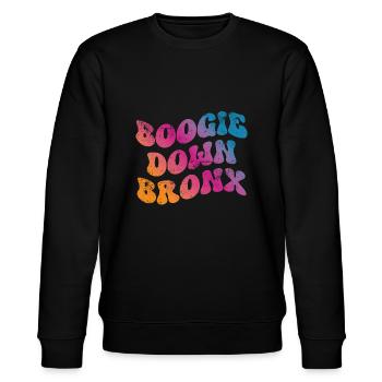 Boogie Down Bronx - Stanley/Stella Unisex Bio-Sweatshirt CHANGER  - Schwarz - Vorne - Nik (191cm) & Marisol (170cm)