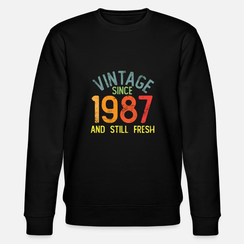 Millésime 1987 - Sweat bio CHANGER Stanley/Stella Unisexe - noir
