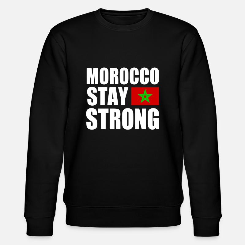 Morocco stay strong - Sweat bio CHANGER Stanley/Stella Unisexe - noir