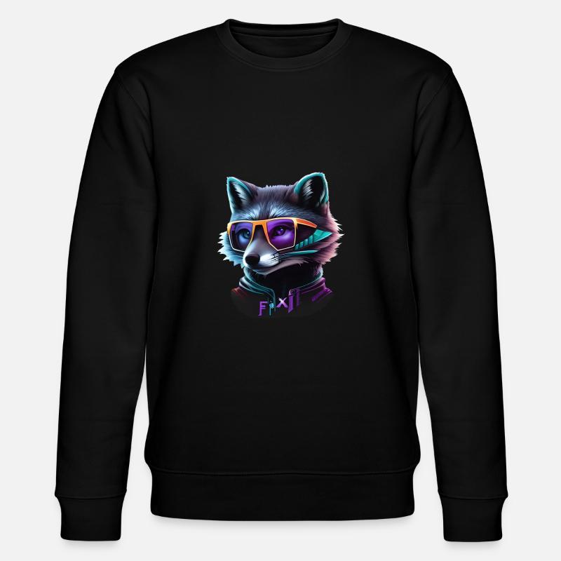 Fuchs - Stanley/Stella Unisex Bio-Sweatshirt CHANGER  - Schwarz