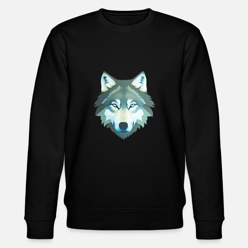 wolf - Stanley/Stella CHANGER Unisex Organic Sweatshirt - black