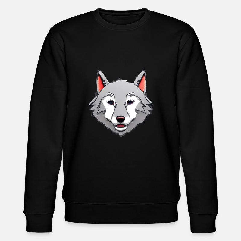 wolf - Stanley/Stella CHANGER Unisex Organic Sweatshirt - black