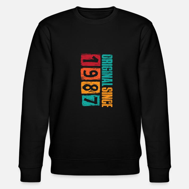 Millésime 1987 - Sweat bio CHANGER Stanley/Stella Unisexe - noir