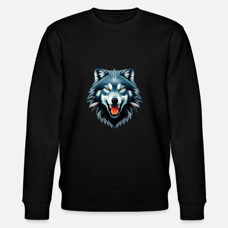 wolf - Stanley/Stella CHANGER Unisex Organic Sweatshirt - black