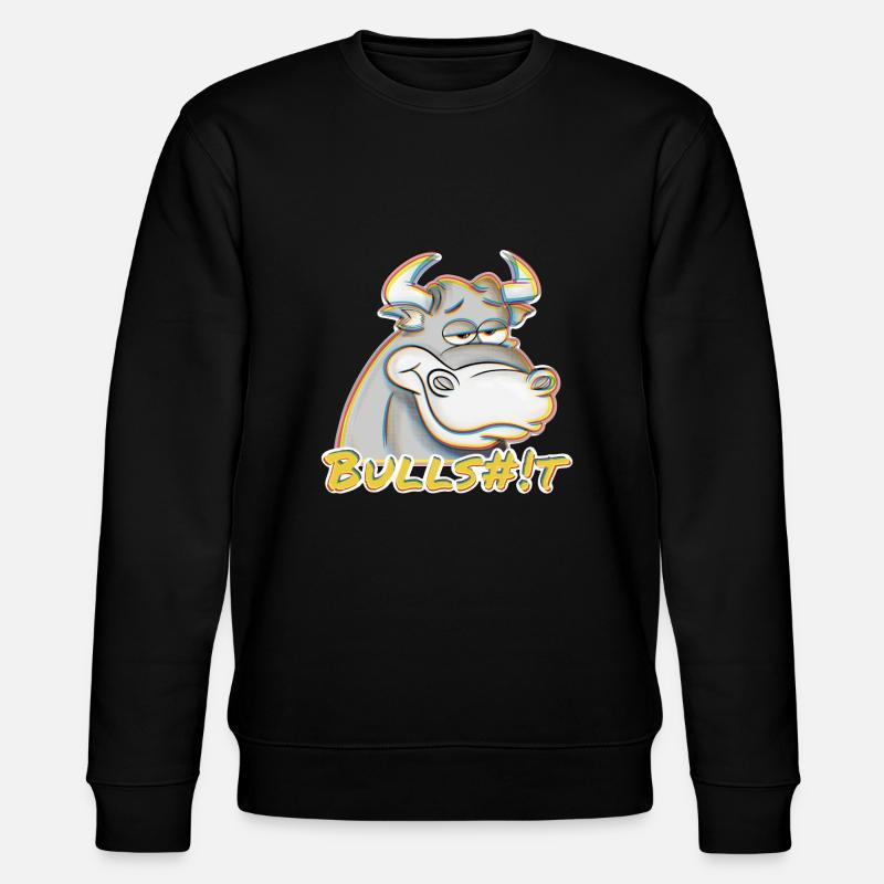 Bullshit regnbue - Stanley/Stella økologisk unisex-sweatshirt CHANGER  - sort