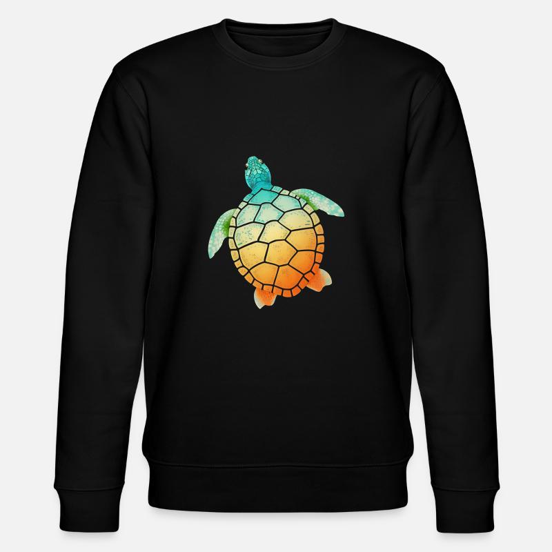 Tortue - Sweat bio CHANGER Stanley/Stella Unisexe - noir