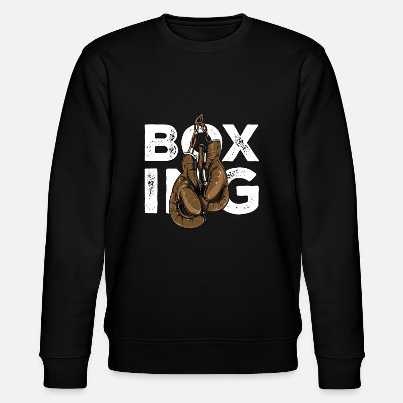Boxing Handschuhe - Stanley/Stella Unisex Bio-Sweatshirt CHANGER  - Schwarz