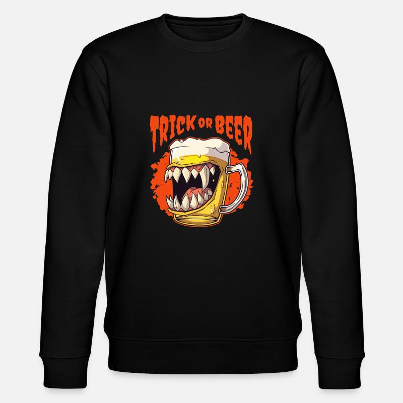 Trick or Beer - Stanley/Stella Unisex Bio-Sweatshirt CHANGER  - Schwarz