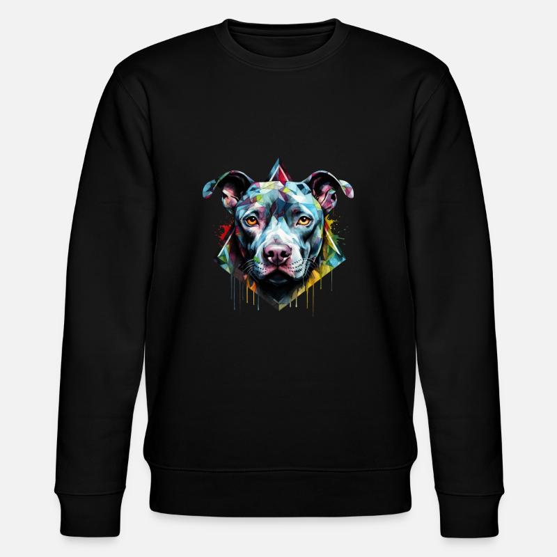 Pitbull - Stanley/Stella Unisex Bio-Sweatshirt CHANGER  - Schwarz