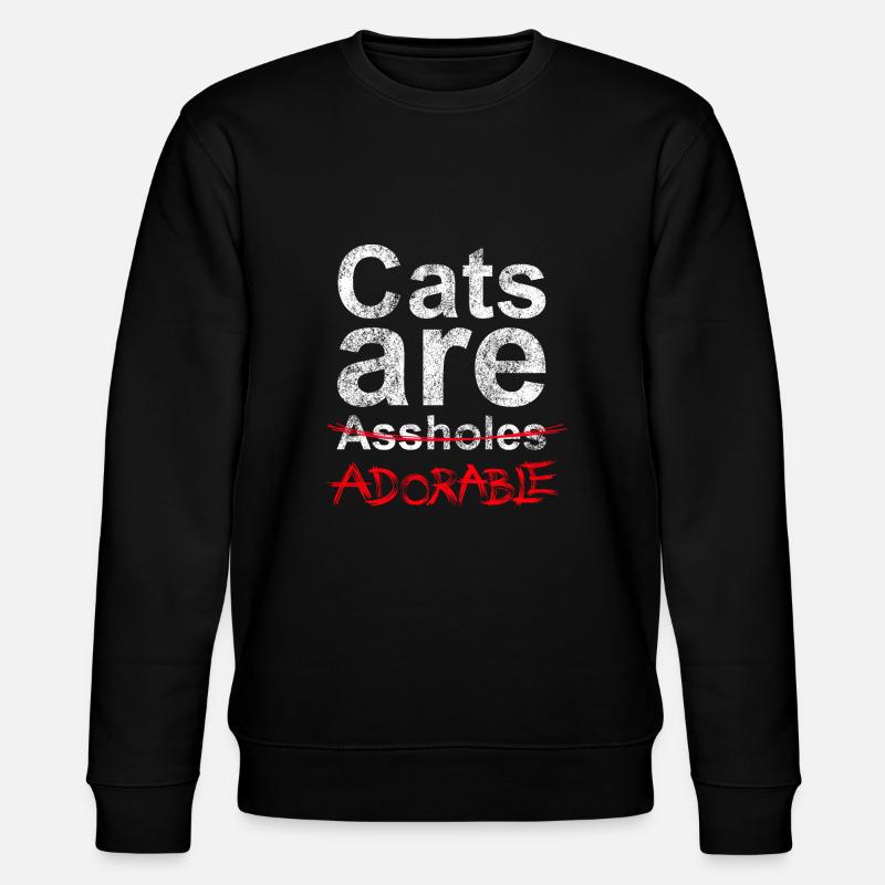 Adorable Cats 1 - Stanley/Stella Unisex Bio-Sweatshirt CHANGER  - Schwarz