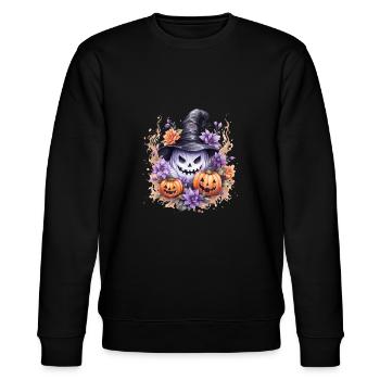 Custom Shirt, Hoodies, Mugs, Caps, Bags, Tumblers - Stanley/Stella CHANGER Unisex Organic Sweatshirt - black - Front - Nik (191cm) & Marisol (170cm)