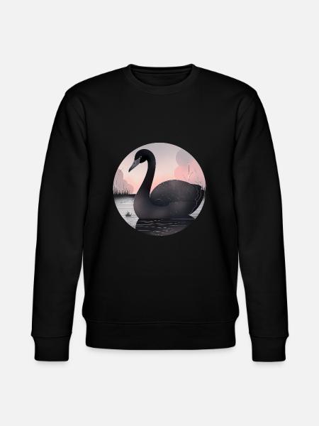 Black swan - Stanley/Stella CHANGER Unisex Organic Sweatshirt - black