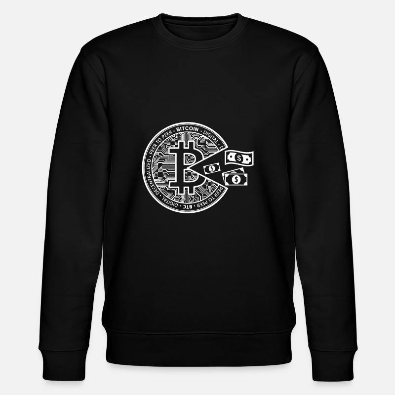 BTC Bitcoin - Stanley/Stella Unisex Bio-Sweatshirt CHANGER - Schwarz