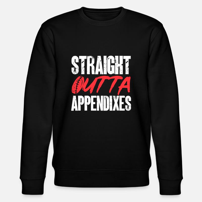 Appendectomy Appendicitis - Stanley/Stella CHANGER Unisex Organic Sweatshirt - black