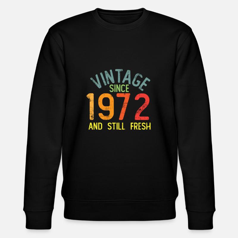 Millésime 1972 - Sweat bio CHANGER Stanley/Stella Unisexe - noir