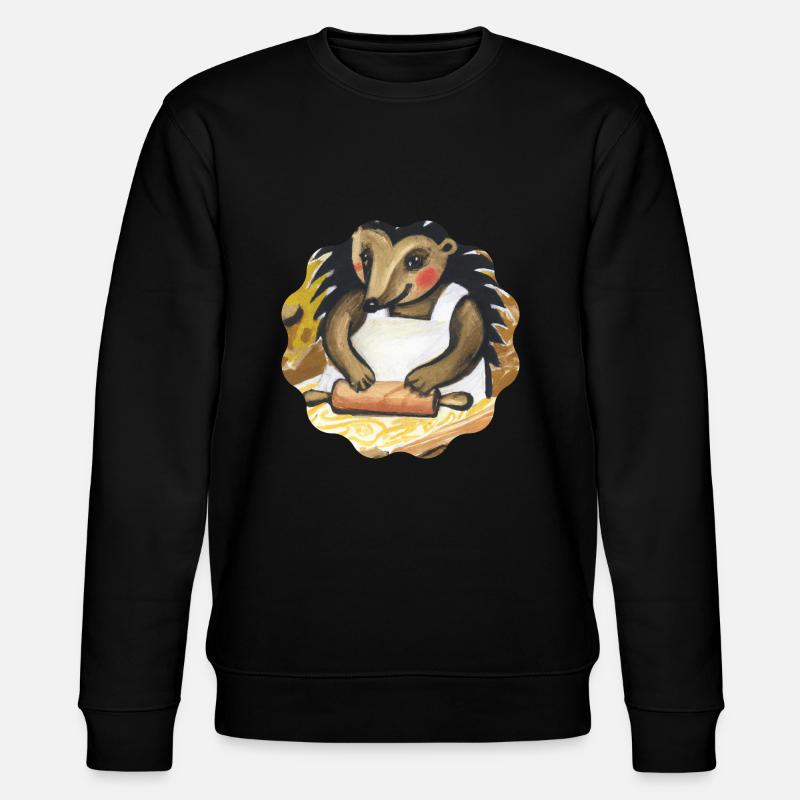 Igel Bäcker - Stanley/Stella Unisex Bio-Sweatshirt CHANGER  - Schwarz