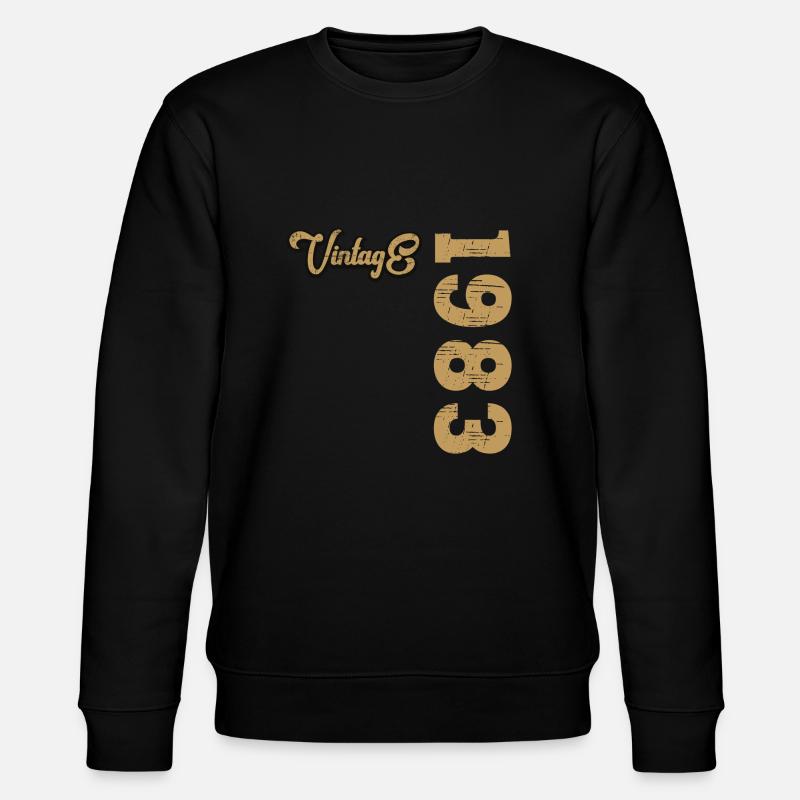 1983 40e anniversaire - Sweat bio CHANGER Stanley/Stella Unisexe - noir