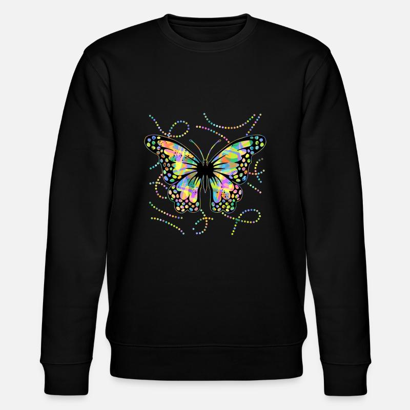 Papillon - Sweat bio CHANGER Stanley/Stella Unisexe - noir
