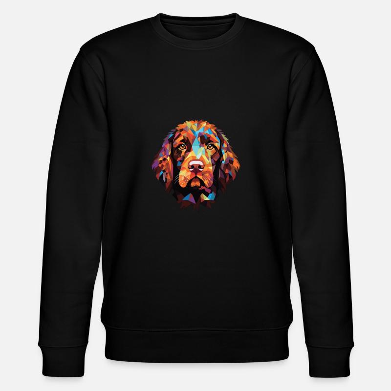 Pudelpointer chien race aquarelle illustration - Sweat bio CHANGER Stanley/Stella Unisexe - noir
