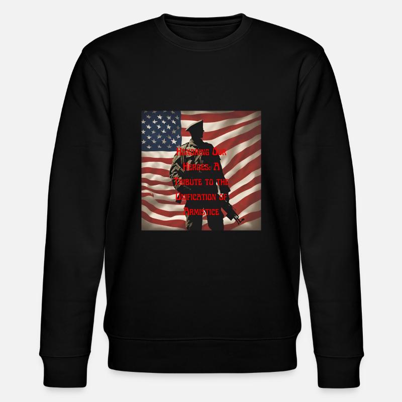 Veteranen, Veteranen, Waffenstillstand. - Stanley/Stella Unisex Bio-Sweatshirt CHANGER - Schwarz