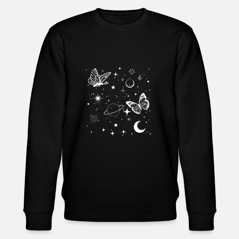 Papillon espace - Sweat bio CHANGER Stanley/Stella Unisexe - noir