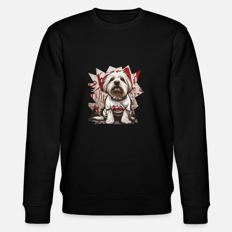 Malteser Hund - Stanley/Stella Unisex Bio-Sweatshirt CHANGER - Schwarz