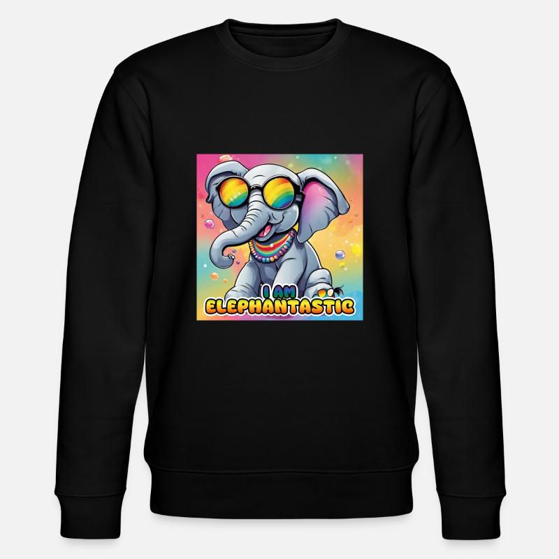 🌈🐘 Elephantastic - Elefantastic - Sweat bio CHANGER Stanley/Stella Unisexe - noir
