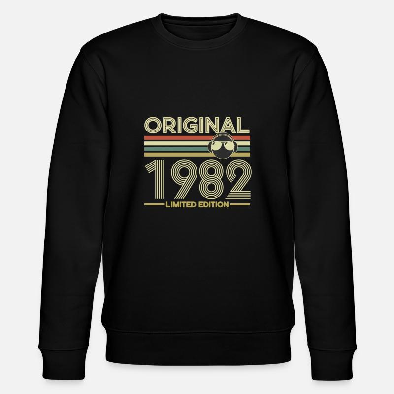 1982 - Stanley/Stella CHANGER Unisex Organic Sweatshirt - black