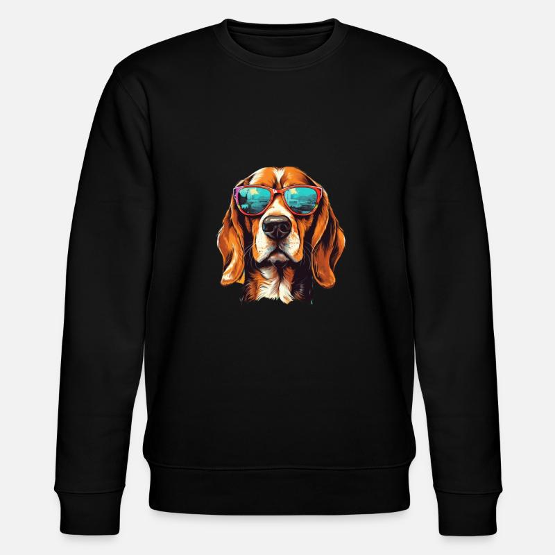 Beagle Cool - Chien Beagle - Sweat bio CHANGER Stanley/Stella Unisexe - noir