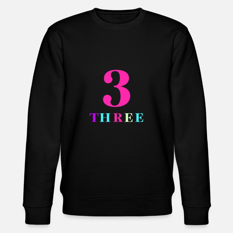 Three-3e anniversaire - Sweat bio CHANGER Stanley/Stella Unisexe - noir