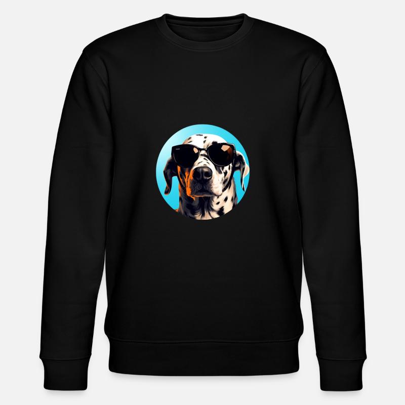 Dalmatiner Cool - Dalmatiner Hund - Stanley/Stella Unisex Bio-Sweatshirt CHANGER - Schwarz
