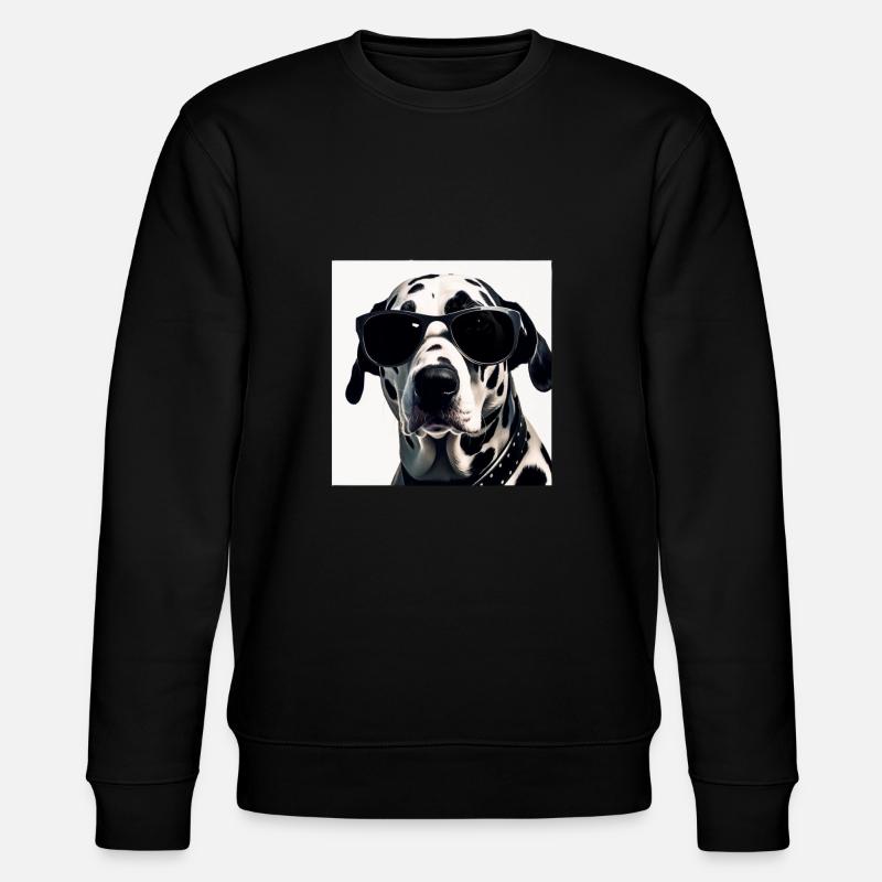 Dalmatiner Cool - Dalmatiner Hund - Stanley/Stella Unisex Bio-Sweatshirt CHANGER  - Schwarz