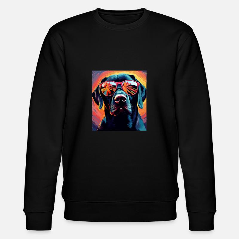 Labrador Cool - Chien Labrador - Sweat bio CHANGER Stanley/Stella Unisexe - noir