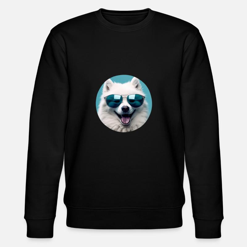 Samoyède Cool - Chien Samoyède - Sweat bio CHANGER Stanley/Stella Unisexe - noir